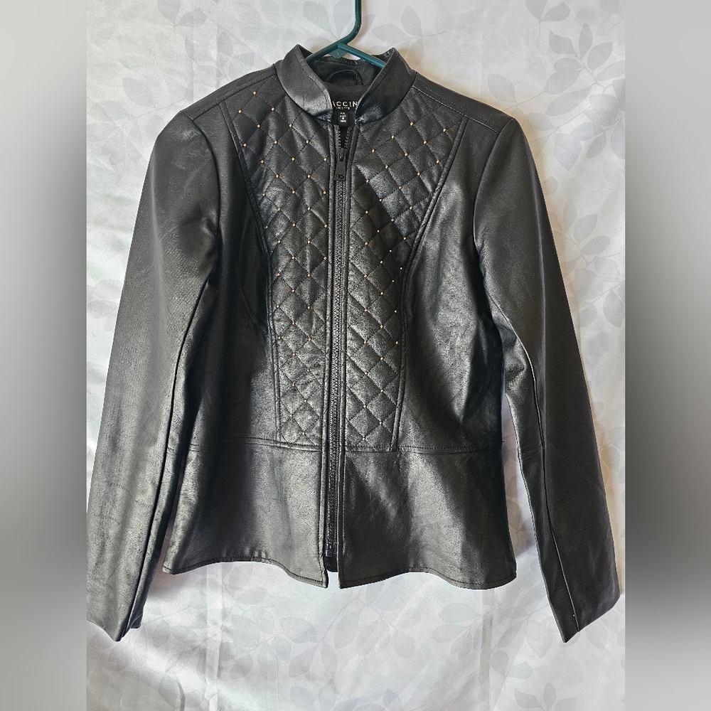 Baccini | Studded Leather Jacket | Size: Extra Small - Picture 1 of 8
